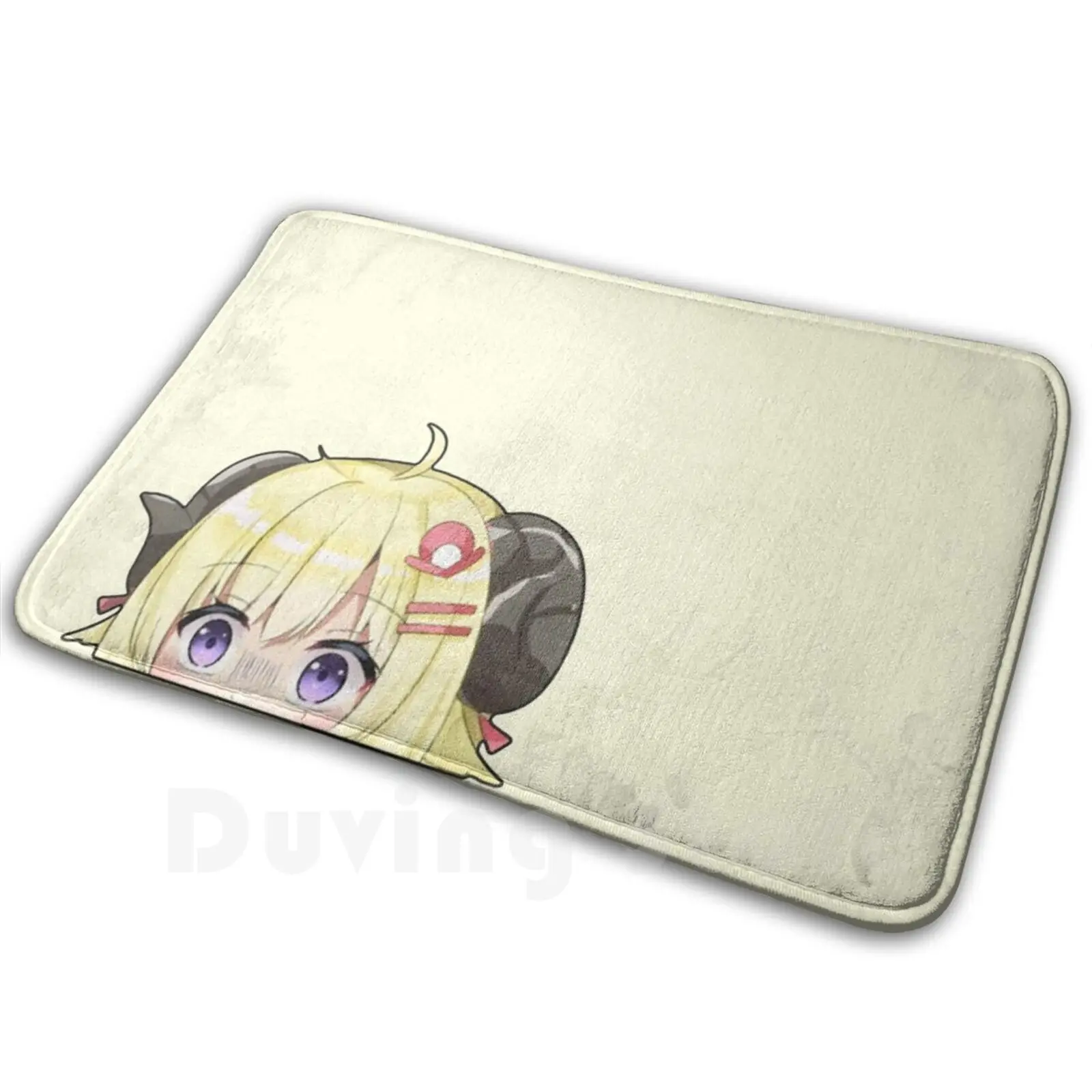 

Watame Peeking Anime Tsunomaki Hololive Sheep Girl Peeker Carpet Mat Rug Cushion Popstar Idol Tsunomaki Watame Amelia