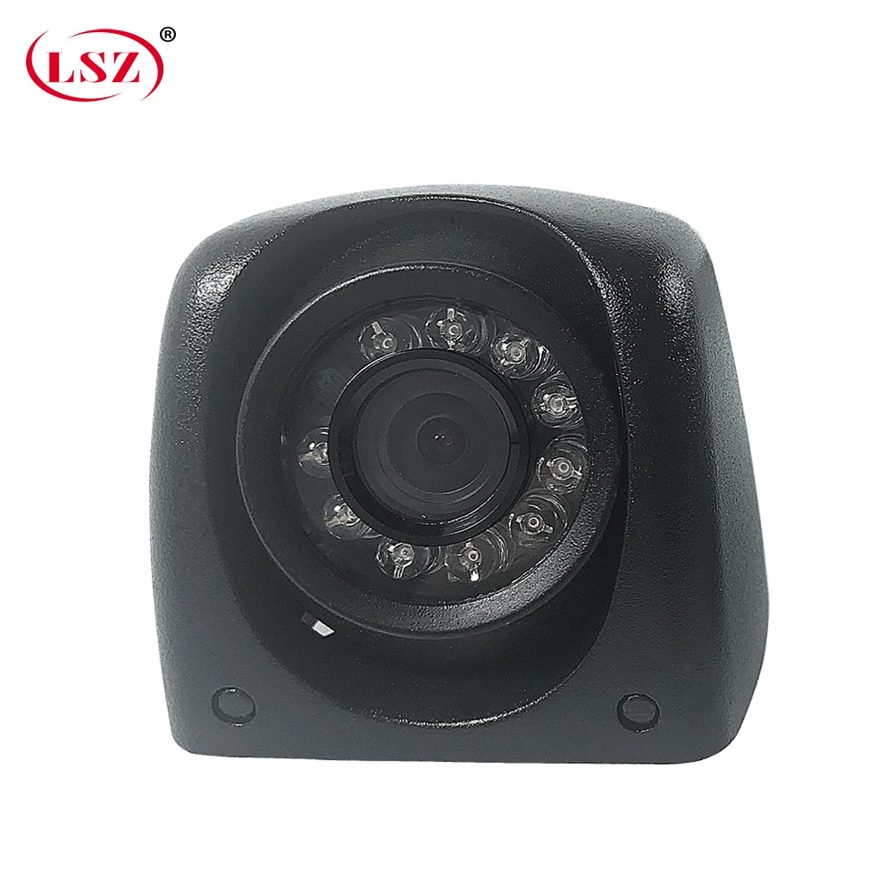 LSZ factory wholesale 2 inch side mounted car camera ahd 720p / sony 600tvl hd pixel 12v voltage bus /private car/harvester/boat