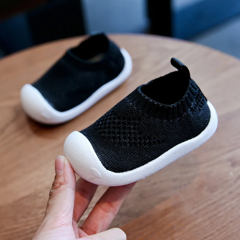 Baby Boys Shoes Fashion Knitted Kids Shoes For Girl Sneakers Casual Soft Bottom Infant Toddler Shoes  Size 14-23 SCW002