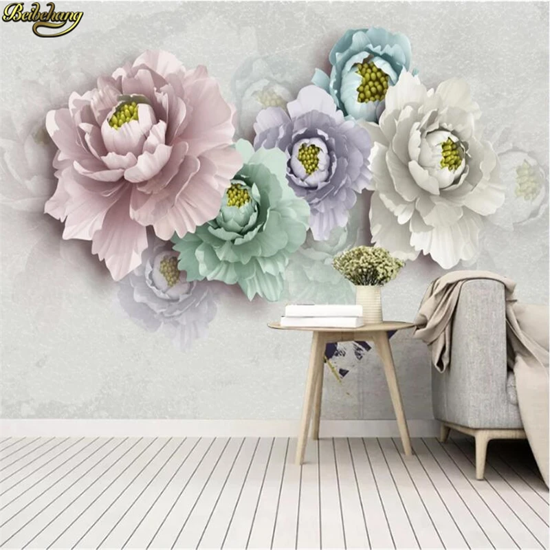 Custom Photo Mural Wallpaper - Jewelry Rose Flower Design for Living Room Bedroom Modern Home Decor Animal Theme Wall Paper