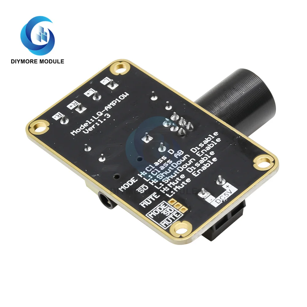 PAM8406 Stereo Dual Channel Digital Amplifier Board 5W+5W DC 5V Class D Audio Amplifier Module with Volume Control Sound Board