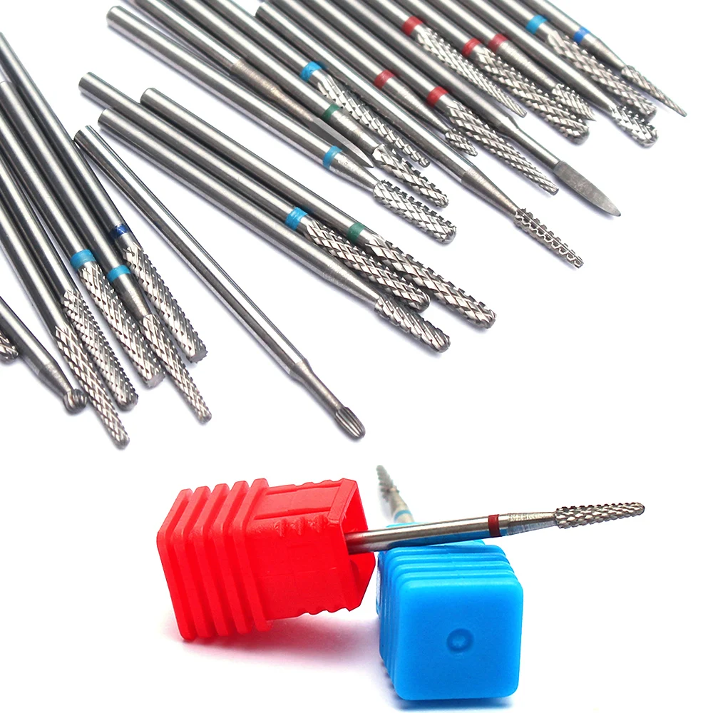 Small Ball Carbide Tungsten Nail Drill Bit Milling Cutter For Manicure Pedicure Apparatus Manicure Gel Polish Remove Nail Bits