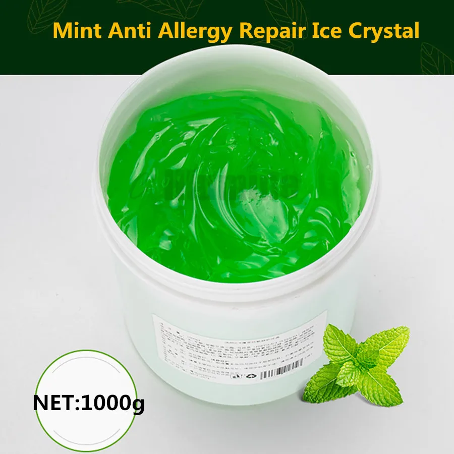 

Skin Care Day Cream Mint Anti Allergy Repair Ice Crystal 1000g Repair Acne Recovery Elastic Cosmetics OEM Beauty Salon Equipment