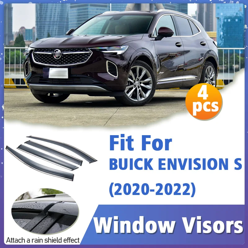 

Оконный козырек для BUICK ENVISION S 2020-2022 Вентиляционная крышка Отделка навесов Защита от солнца и дождя Дефлектор Аксессуары