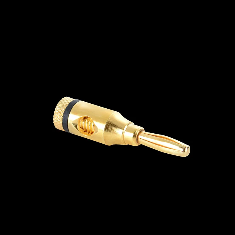 4mm gold-plated plug to connect the hair-burning banana head audio speaker cable socket speaker cable power amplifier terminal