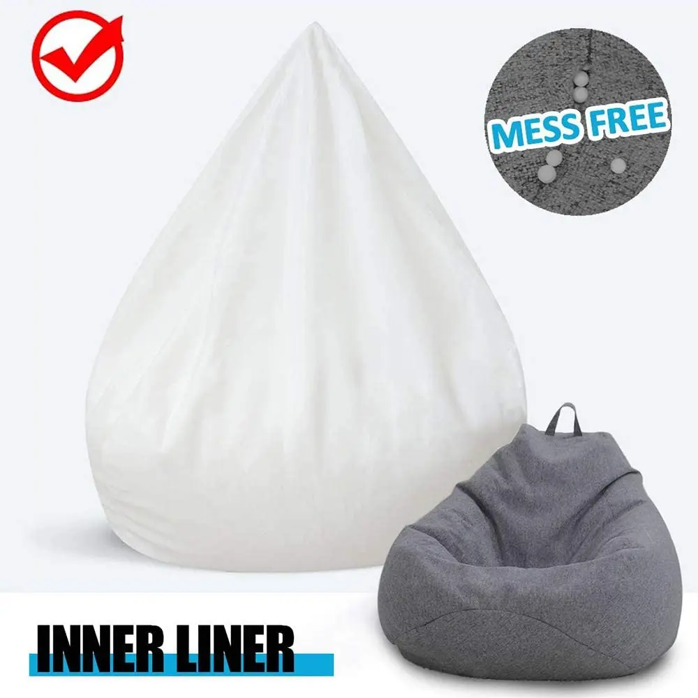 

Bean Bag Inner Liner, Easy Cleaning Bean Bag Insert Replacement Cover, Lazy BeanBag Sofas Cover Inner No Filler