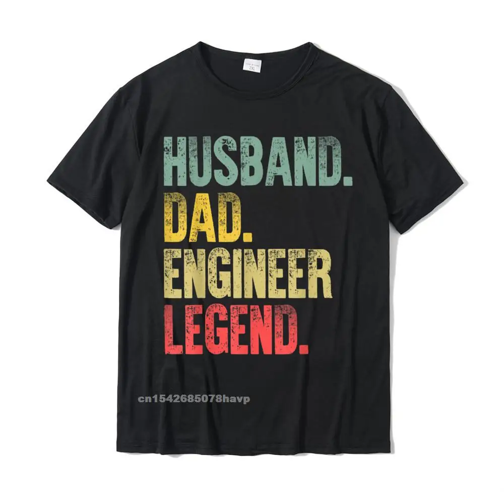 Mens Funny Vintage Shirt Husband Dad Engineer Legend Retro T-Shirt Top T-Shirts Comfortable Oversized Men Tees Comfortable