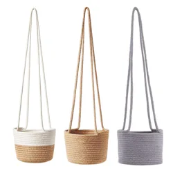 Garden Plant Hangers Rope Hanging Planter Woven Hanging Planter Basket Decorative Flower Pot Holder For Home Decoration