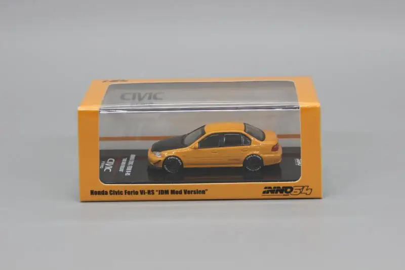 INNO64 1:64 Honda Civic FERIO TypeR EK3 OsakaJDM VI RS JDAM MOD VERSION  collection die casting alloy car model ornaments