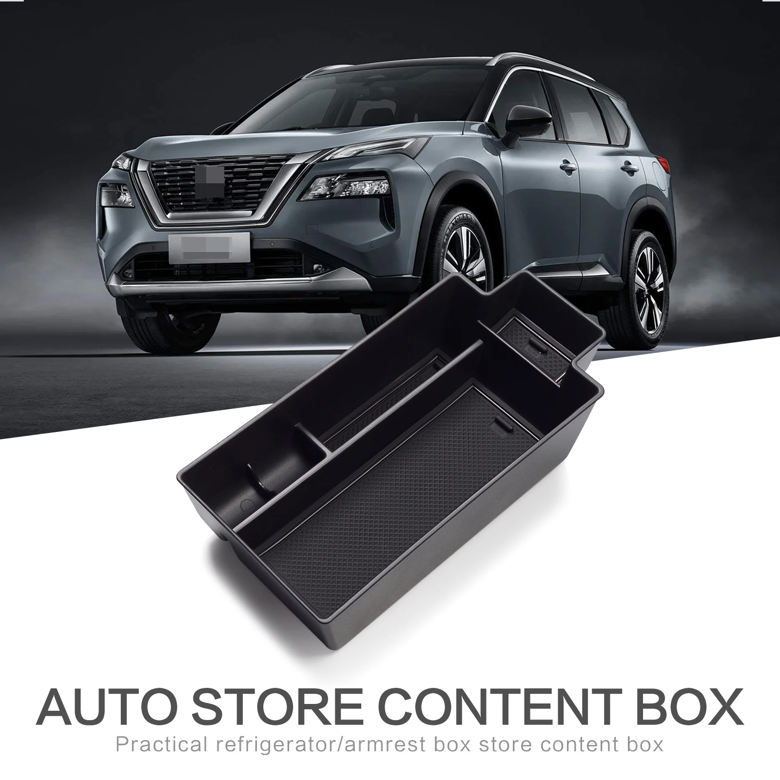 ZUNDUO Armrest Center Console Storage Box for Nissan X-trail Rogue 2021 - 2023 T33 Car Side Door Handle Holder Container Tray