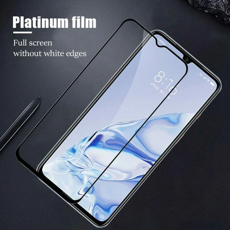 3PCS Full Cover Tempered Glass for Xiaomi Redmi 9 9SE Note 8 10 8A Screen Protector  mobile phone accessories