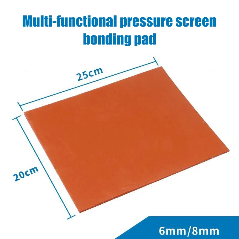 Super Soft Pressure Screen Special Sponge Red/Black 25x20cm OCA Vacuum Lamination Machine Rubber Mat LCD OLED Screen Repair Tool