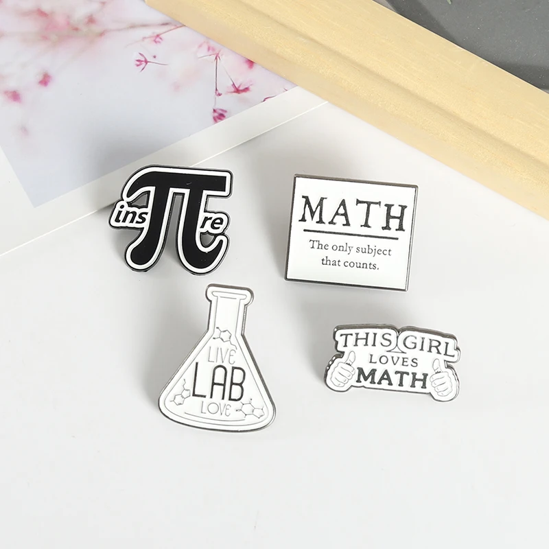 Labor Instrument Emaille Pins DNA Atom Symbol Broschen Abzeichen Dekoration auf Rucksack Caps Geschenk für Student Wissenschaftler – Detail 7