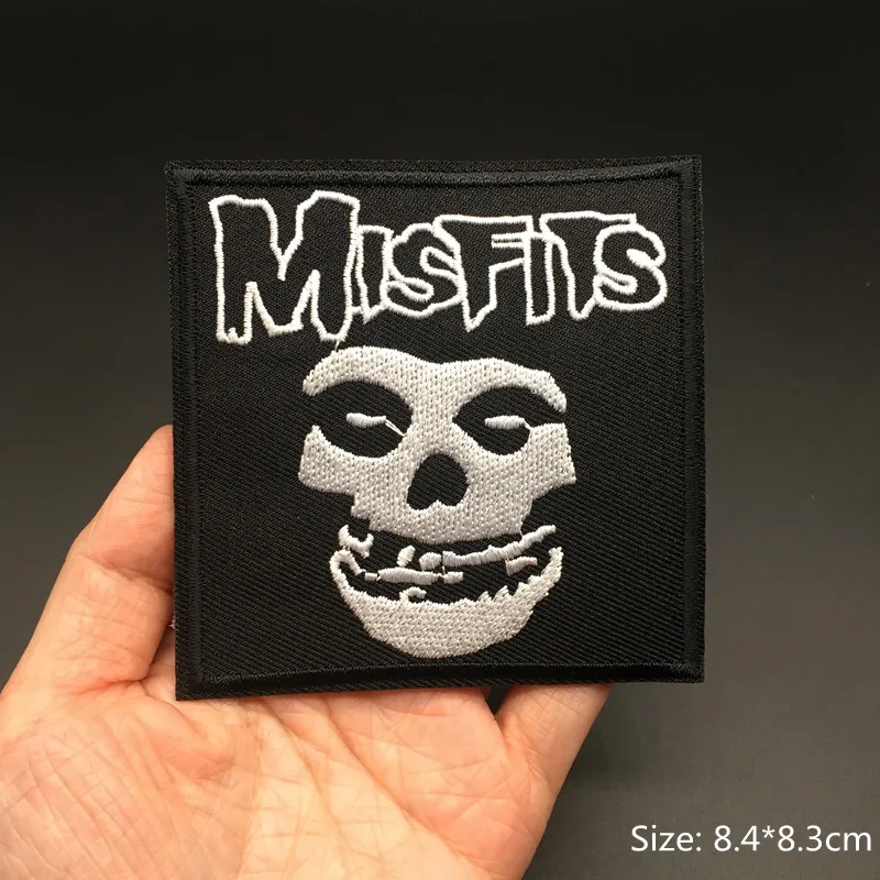 Band Rock Embroidered Patches on Clothes DIY Appliques Stripes Iron on Patches for Clothing Sewing Badges PUNK METAL MUSIC