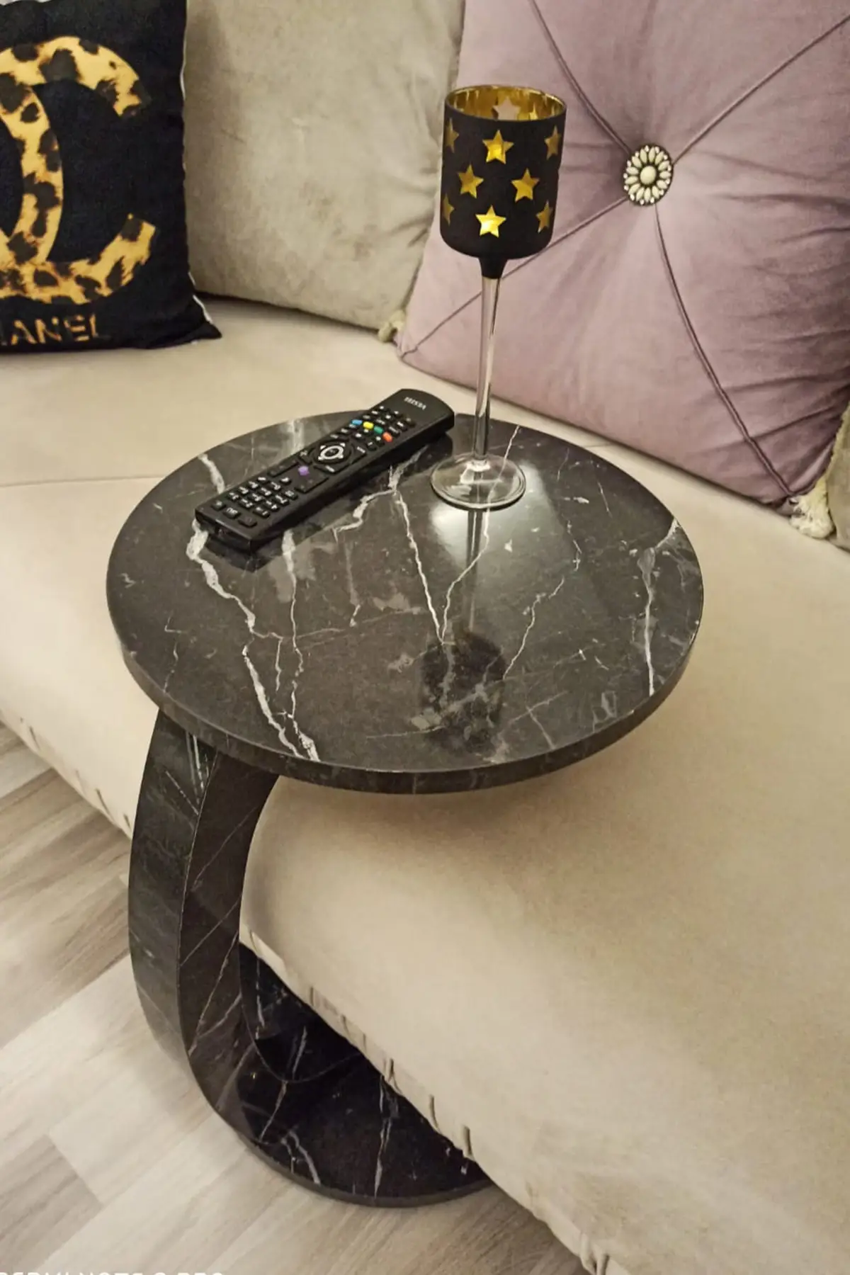 Wheel C Coffee Table Sofa Stand Side Coffee Table Zigon Coffee Table Serving Stand Black Marble Pattern