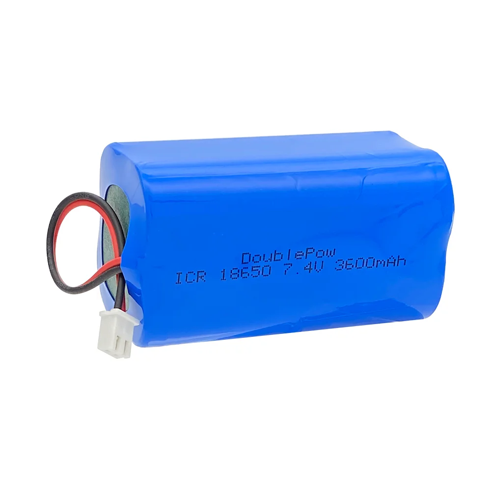 100% original Doublepow  true capacity 7.4v 18650 lithium battery 3600mAh rechargeable battery packs megaphone speaker