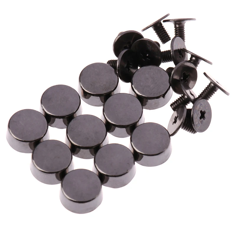 10sets Wear Protection Bag Bottom Studs Rivets DIY Leather Buttons Screw For Bags Hardware Belt Accessories For Bag Feet Screw