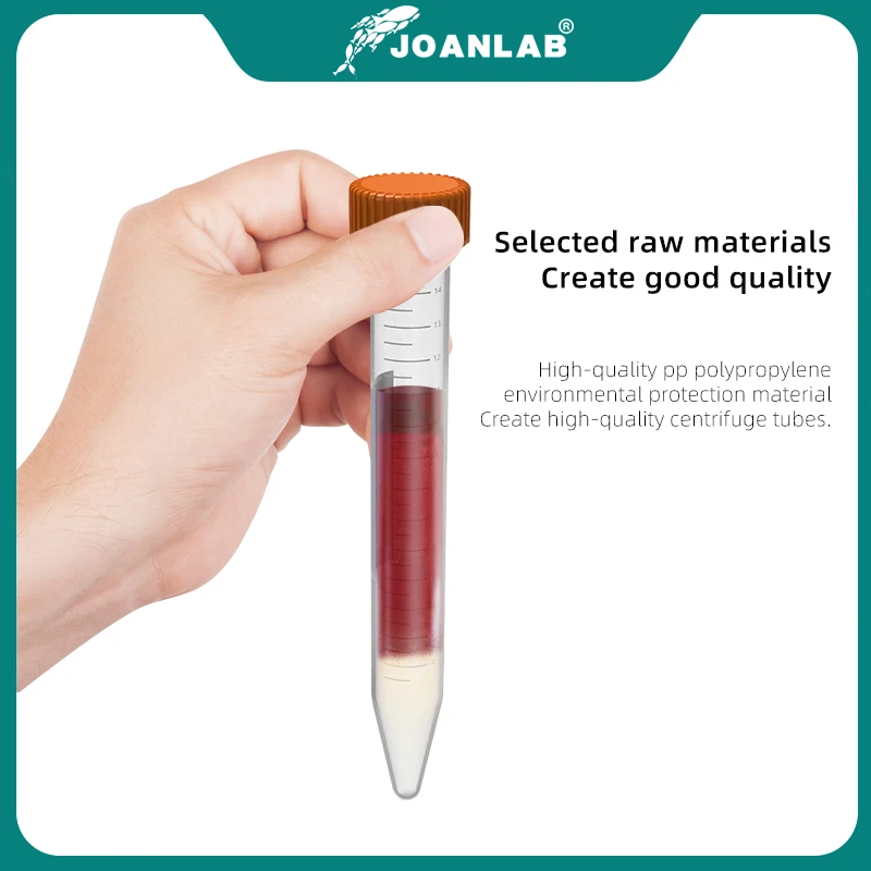 JOANLAB Plastic centrifuge tube 0.2 ml 0.5 ml 1.5 ml 2 ml 10 ml 15 ml 50ml micro scale pcr tube prp tube Lab equipment test tube