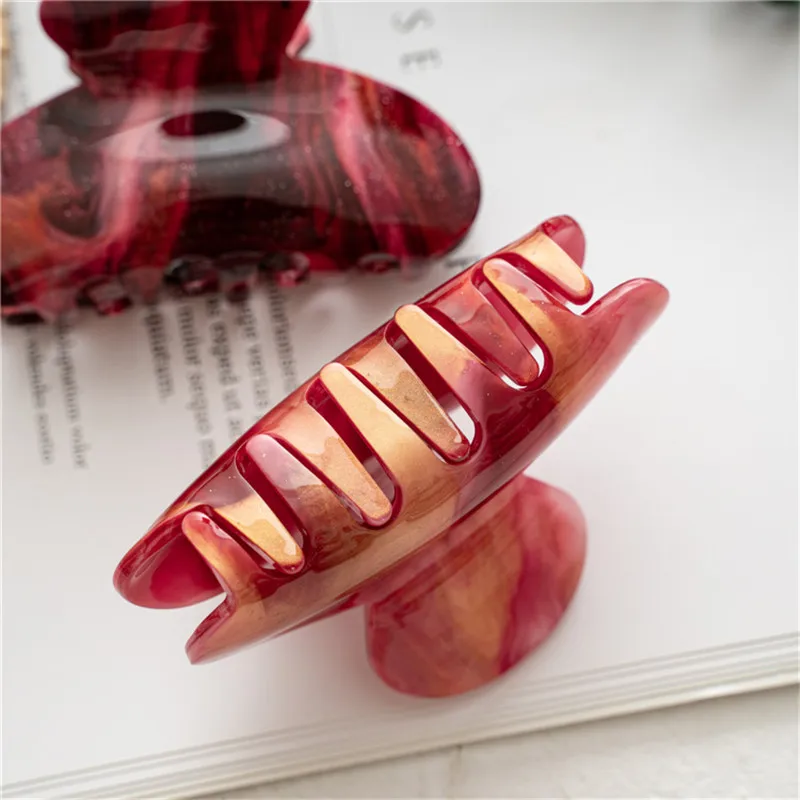 Ruoshui Woman Chic Hair Claws Colorful Hairclips Girls Hair Accessories Hairgrip Headwear Hairpins Hair Crab Barrettes