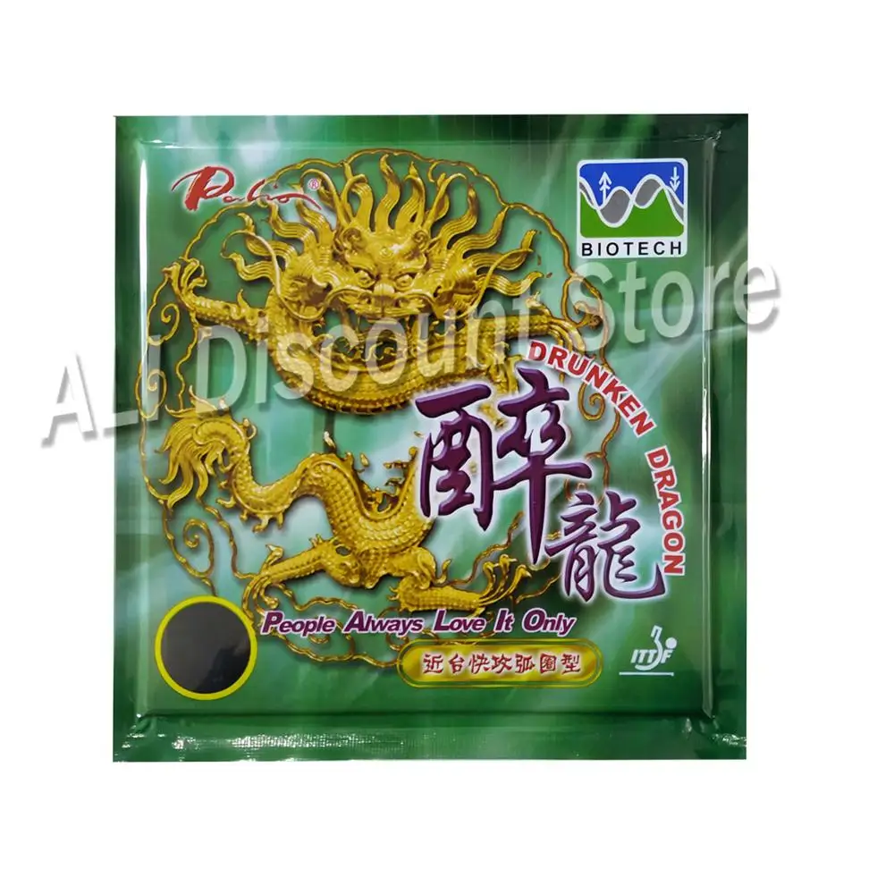 Palio Drunken Dragon Pips-In Table Tennis PingPong Rubber With Sponge