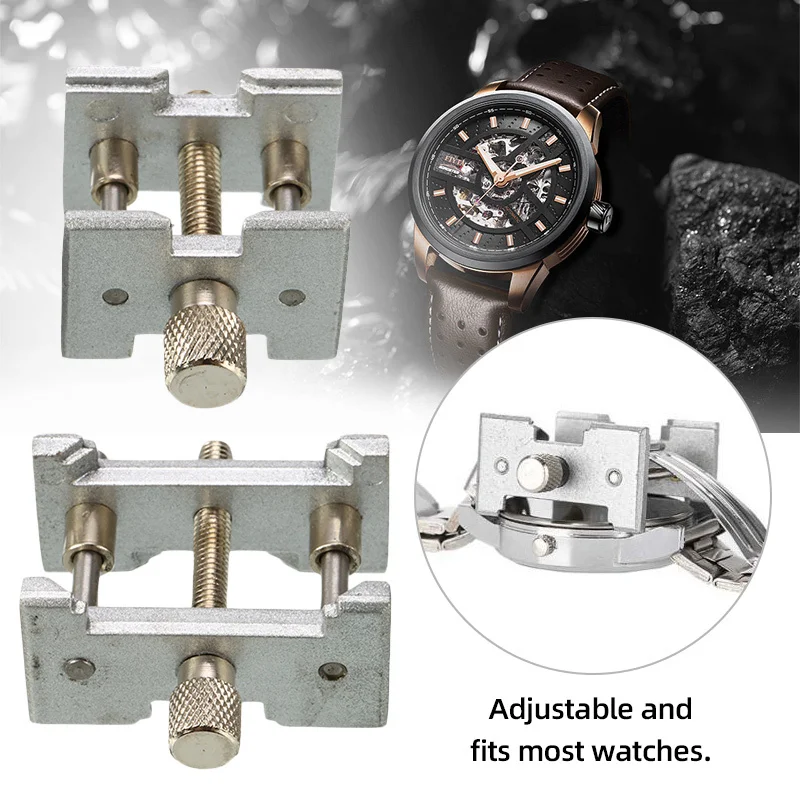 2pcs/Set Watch Case Holder Metal Watch Movement Holder Fixed Base For Watchmaker Watch Clamp Watches Repair Tools Accessories