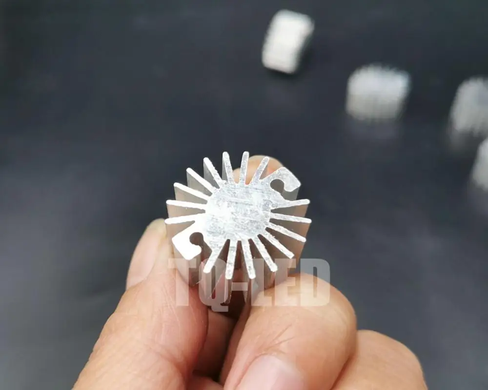 1W/2W High Power led Aluminum Heatsink 23mmX 12mm