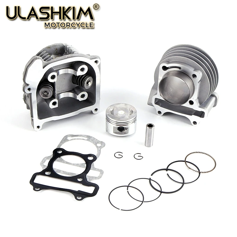 Cylinder kit Assembly Cylinder Head Performance Kit GY6 50cc 80cc 100cc 139QMB 137QMA Scooter 39mm 44mm 47mm 50mm with 64 valves