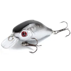 1 sztuk pływające korba przynęty 5.5cm 7.6g Trolling sztuczne tworzywo sztuczne twarde przynęty wędkarskie szczupak Bass Crankbait Wobbler Pesca