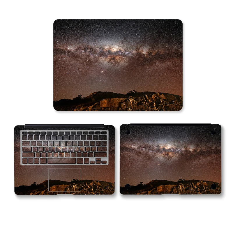 Starry Sky 3 Sides Laptop Skin Cover Sticker Decal for MacBook Pro Retina Air 13 15 12 11 A1465/A1466 Computer Vinyl Stickers