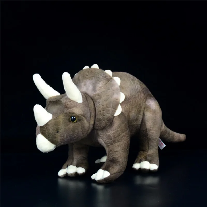 

simulation dinosaur Triceratops tyrannosaurus plush toy about 30cm soft doll baby toy Christmas gift b2509