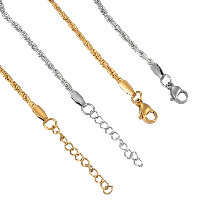 Edelstahl-Flachseilkettenarmband Hochwertiger Schmuck Bestseller Klassiker für Männer und Frauen – Detail 1