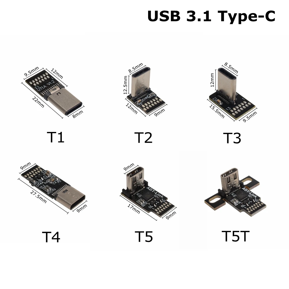 DIY Micro USB 2.0 3.0 3.1 Type-C Connector FPV USB C Flat Flexible FFC Extension Cable for Brushless Handheld Gimbal Monitor