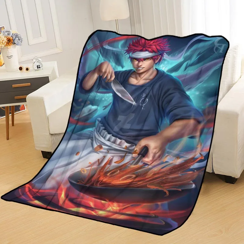 Custom Shokugeki no Soma Blankets for beds throw blanket soft blanket summer blanket anime blanket travel blanket