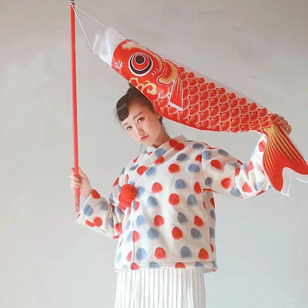 Cartoon Japanese Carp Streamer Windsock Streamer Fish Flag Kite Home Party Decoration Hanging Ornaments Koinobori Gift