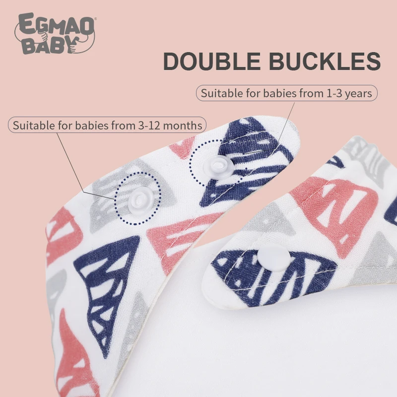 Baby Bandana Kwijlen Slabbetjes Voor Tandjes En Kwijlen, slabbers Unisex Voor Jongens En Meisjes 3 Pack Zachte Katoen Biologisch Bib