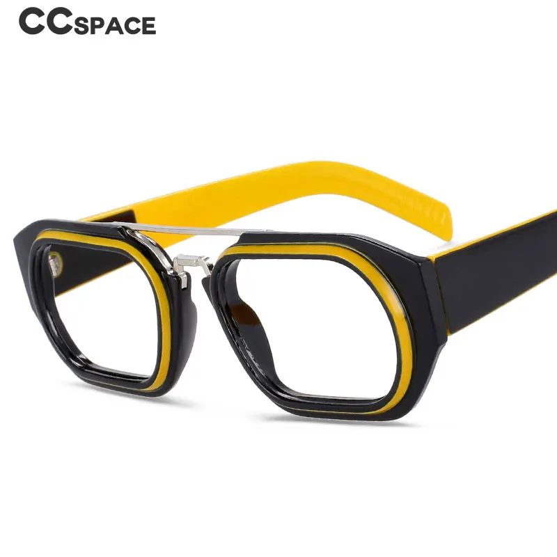 53095 Retro Punk Anti Blue Light Glasses Frames Men Women Fashion Computer Eyeglasses