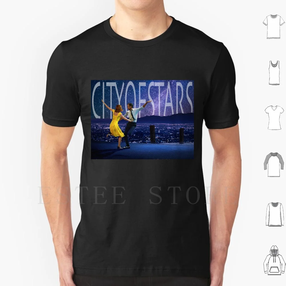 City Of Stars T Shirt Cotton Men DIY Print City Stars Los Angeles California Mia Lala Land Dream Jazz Piano