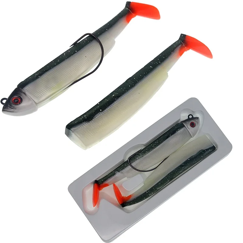 Jig Head con vinilo cola en T para pesca en mar - imagen 3