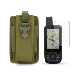 Custodia tattica militare portatile all'aperto + protezione dello schermo per l'escursionismo GPS Garmin GPSMAP 66I 66SR 66ST 66 66S 66SX 67 67i