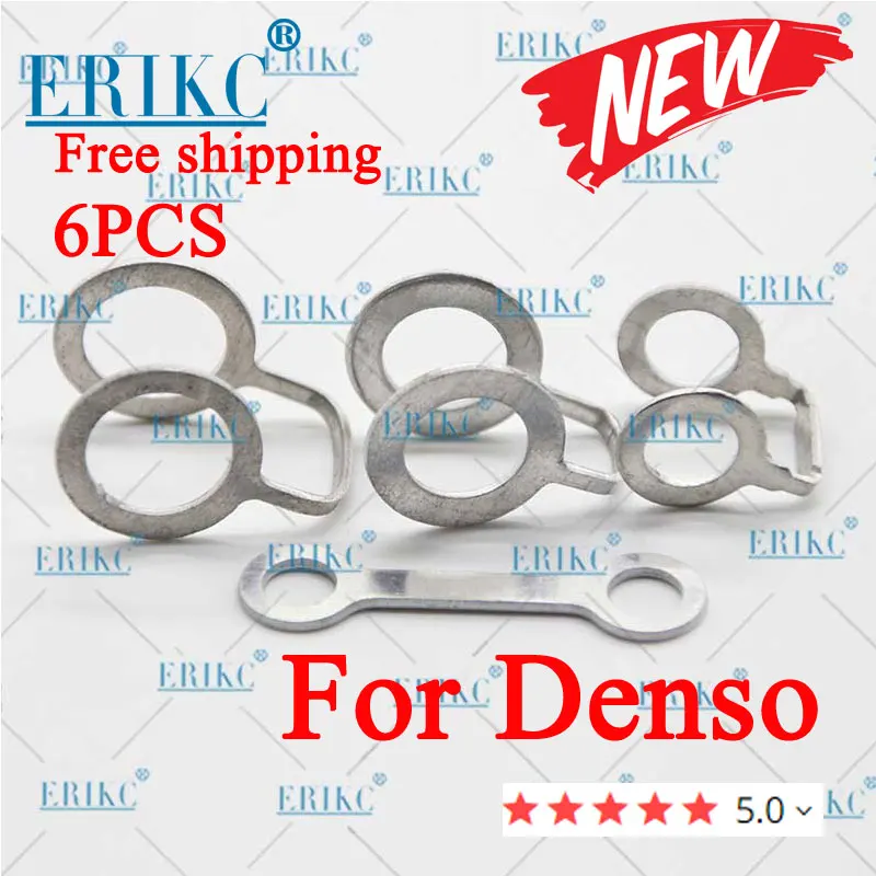 6PCS Common Rail Injector Nozzle Shims Injection Heat Shield Rings 6mm 8mm 10mm 12mm for Denso Injector