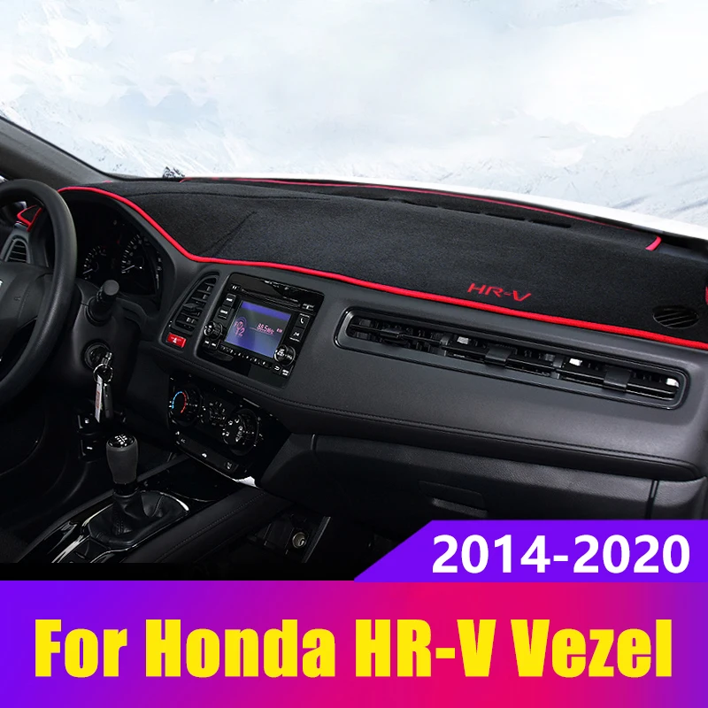 

For Honda HRV HR-V RU 2014-2016 2017 2018 2019 2020 Car Dashboard Cover Mat Sun Shade Pad Instrument Panel Carpets Accessories