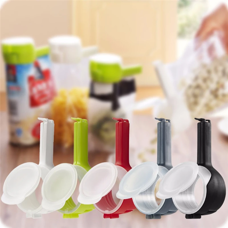 1pcs Househould Food Snack Storage Seal Sealing Pour Bag Clips Sealer Clamp Food Bag Clip Kitchen Tool Home Food Close Clip Seal