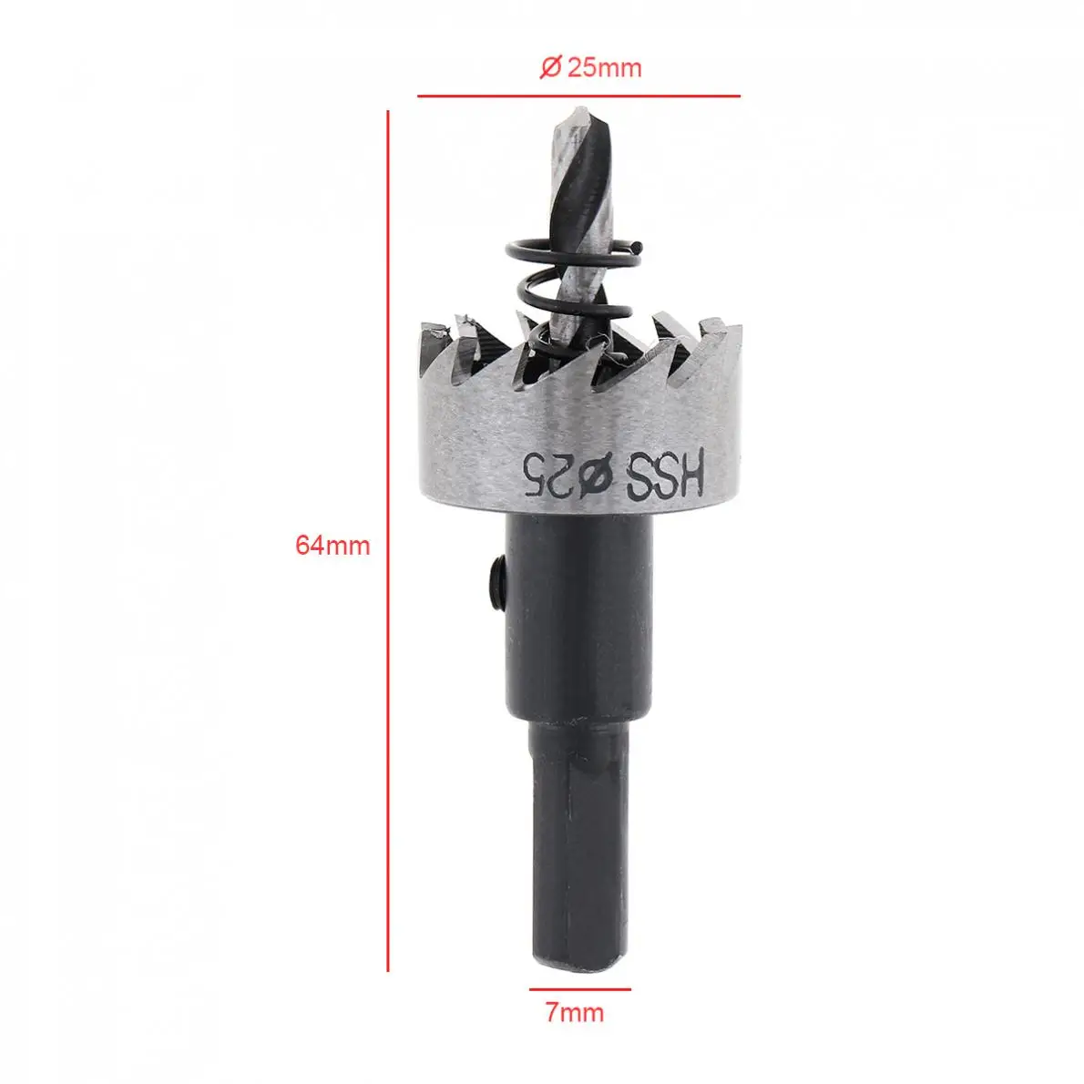 카바이드 팁 HSS 드릴 비트 구멍 톱, 스테인레스 스틸 금속 합금 드릴링 구멍 오프너 도구, M35, 25mm