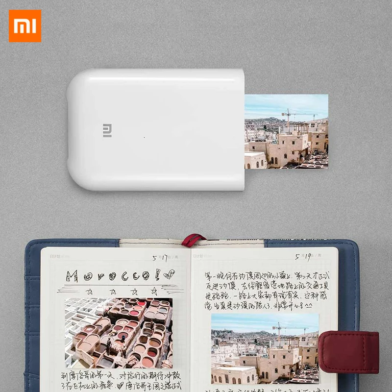 Xiaomi mijia AR Printer 300dpi Portable Photo Mini Pocket With DIY Share 500mAh picture printer pocket printer work with mihome