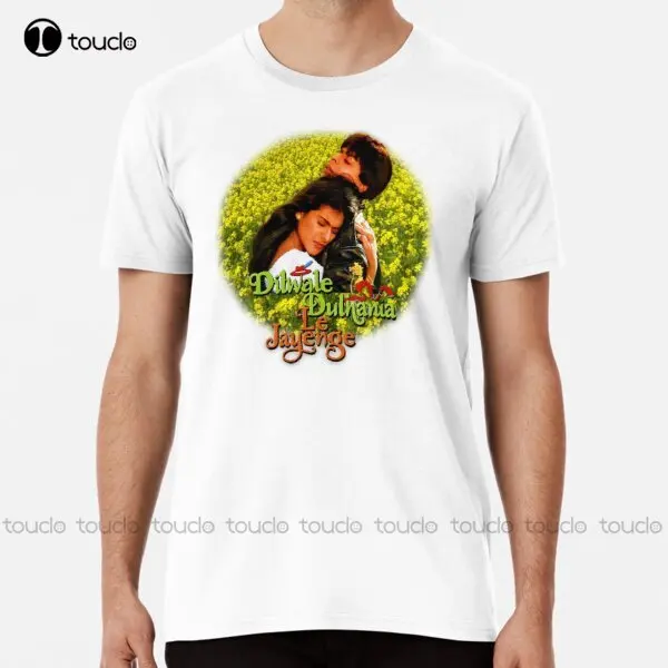 Shahrukh Khan Vintage Design - Dilwale Dulhania Le Jayenge Premium koszulka 80S koszulki dla mężczyzn niestandardowe Aldult nastolatek Unisex Xs-5Xl