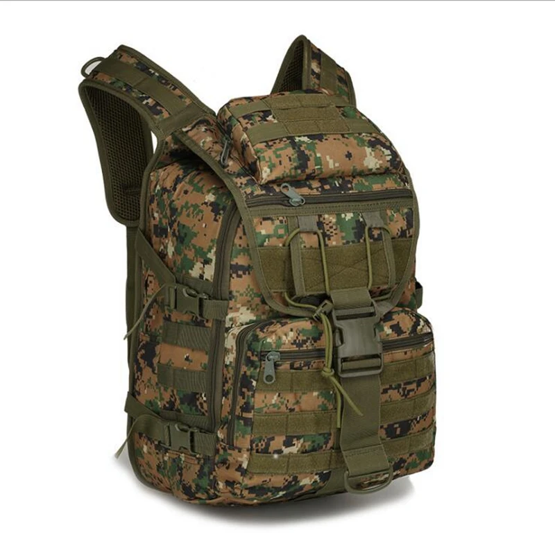 Mochila tática militar do exército, 40l, escalada, caminhadas ao ar livre, viagem, acampamento, esporte, camuflagem, sobrevivência, molle, costapck