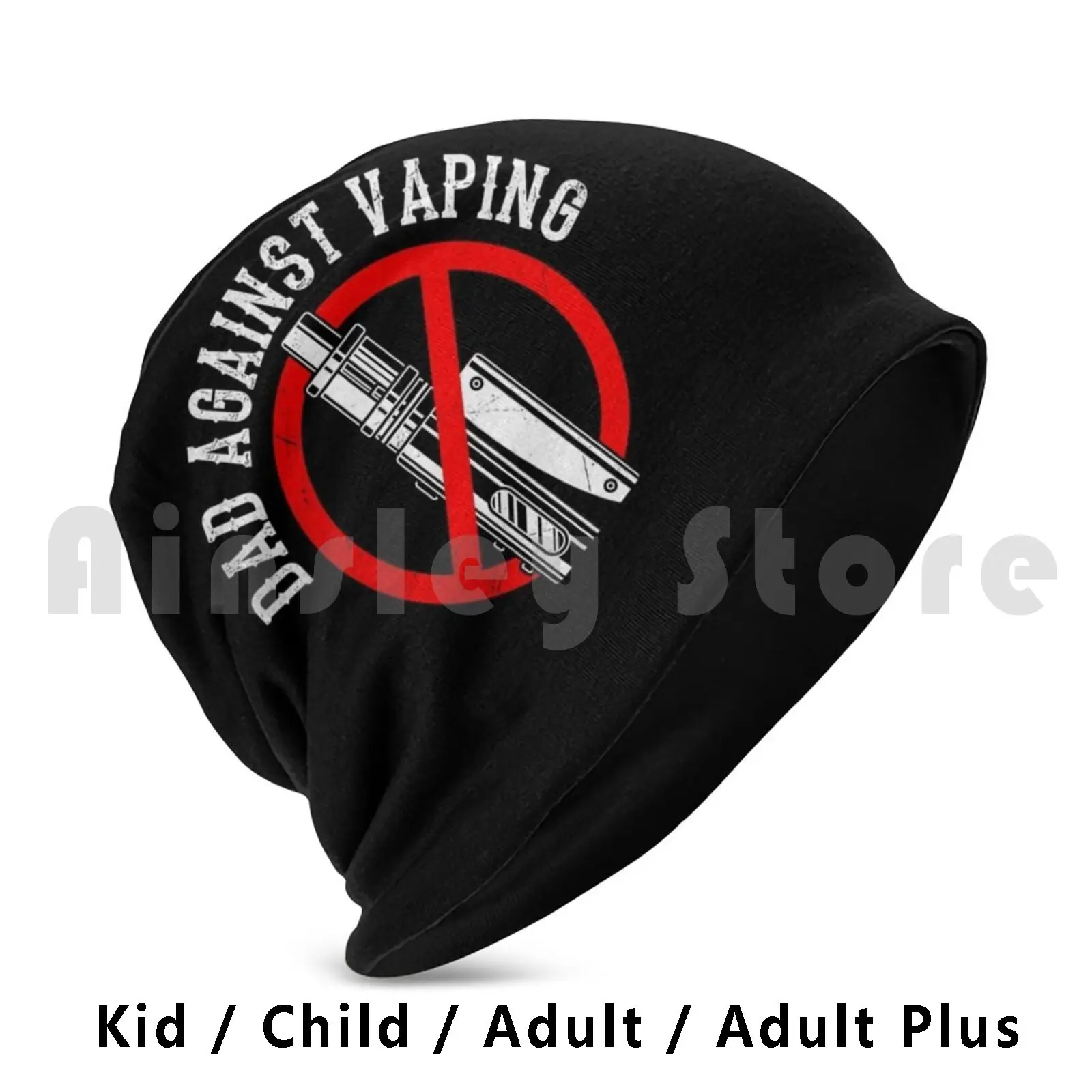 Dad Against Vaping Beanies Pullover Cap Comfortable Vape Dad Against Vaping Dad Vaping Smoke Smoking E Cigarette Non