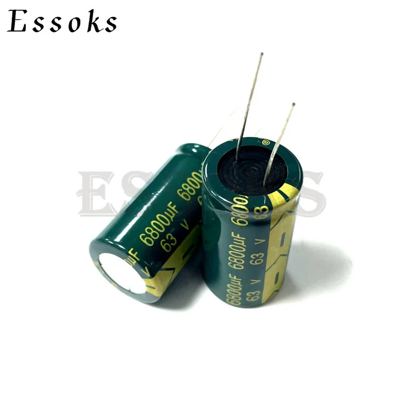 2pcs Electrolytic Capacitor 63V6800UF 63V 6800UF 22X40 mm High Frequency Low ESR Aluminum Capacitors