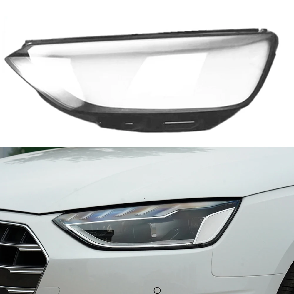 For Audi A4 A4L S4 RS4 B9PAB10 2020 2021 Car Front Protection Case Shell Transparent Headlight Housing Lens Cover Lampshade Lamp