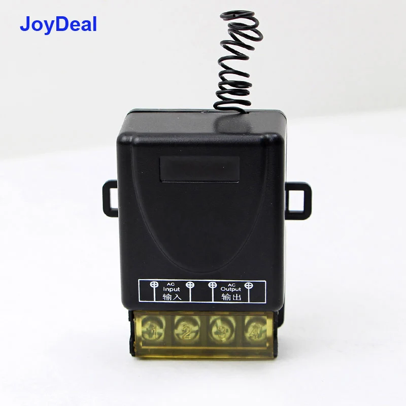 JoyDeal 433 MHz Universal AC 220V 1CH 30A Wireless RF Relay Receiver Module Water Pump Motor Power On Off Remote Control Switch